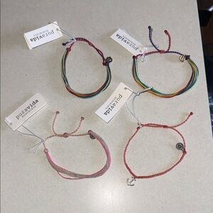 Pura Vida Pastel Multi-Strand Bracelet with Pink Accent